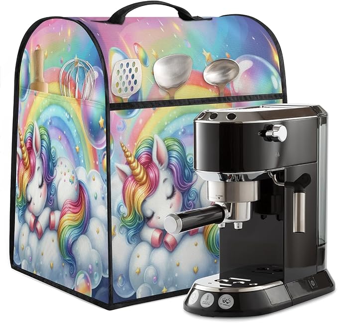 cfpolar Kitchen Aid Mixer Cover Compatible with 6-8 Quarts Rainbow Animal Unicorn Stand Mixer Cover Kitchen Aid Mixers Accessories Appliance Organizer Bag Dust Covers with Zipper Pocket
