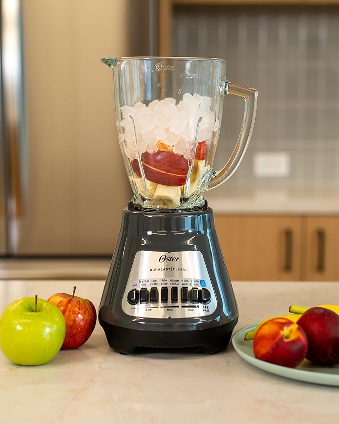 Oster® Classic Series 8-Speed Blender with 6-Cup Glass Jar Gray