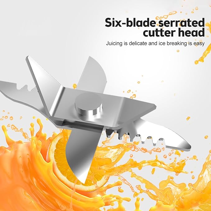 Portable Blender 15W High Power with Magnetic Charging 450ml Personal Smoothie Maker 20000rpm (White)