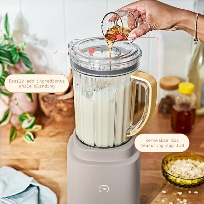 PowerExact Blender 700W with PrecisionSense Auto-Adjust Dual Jar System 4 Preset Programs Dishwasher Safe Parts (Porcini Taupe)