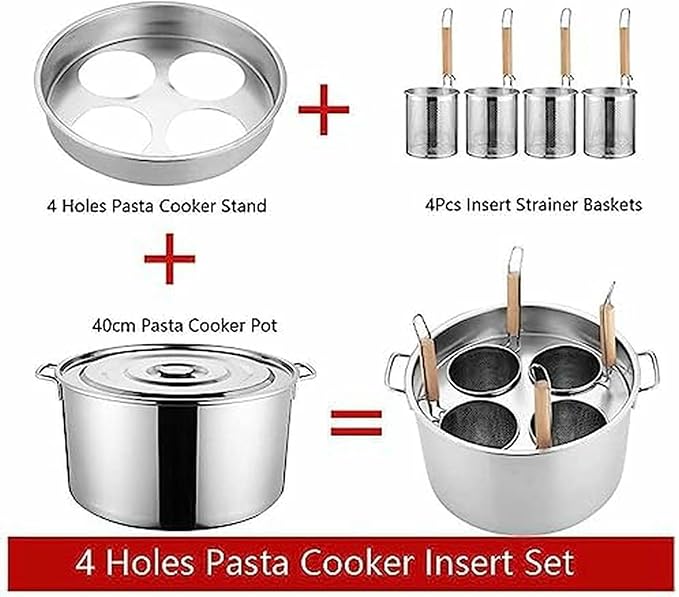 Set of Pots for 5 Holes Paste Stainless Steel Potplay with Homemade Kitchen and Restaurant Restaurant4 Hole