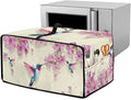 Hummingbird Print Toaster Oven Dust Cover with Accessory Pockets &amp Top Handle Stain Spills Protective Case for Kitchen Toaster Oven Appliances Decor