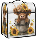 cfpolar Kitchen Aid Mixer Cover Compatible with 6-8 Quarts Sunflower Cute Highland Cattle Stand Mixer Cover Kitchen Aid Mixers Accessories Appliance Organizer Bag Dust Covers with Zipper Pocket