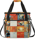 Coffee Cup Coffee Maker Travel Bag for Keurig K-Mini/K-Mini Plus Insulated Waterproof Tote with Pockets for K-Cup Portable Single-Serve Brewer Case