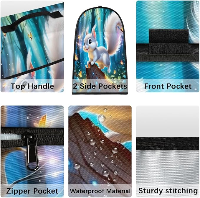 cfpolar Kitchen Aid Mixer Cover Compatible with 6-8 Quarts Cute Squirrel Forest Stand Mixer Cover Kitchen Aid Mixers Accessories Appliance Organizer Bag Dust Covers with Zipper Pocket