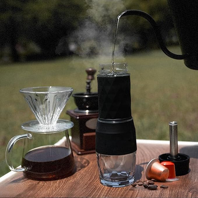 Friendly Combined Coffee Plunger Machine Consistent Tablets DATA Pouches Grounds For Backpacking Otherwise Road Excursions Denial Electricity Required Coffee Machine