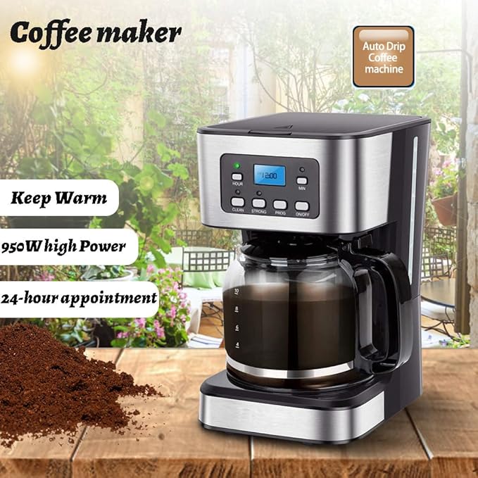Automatic Espresso Machine Intuitive Touch Display with Glass Carafe and Permanent Filter Stainless Steel Ideal for Home Barista Stainless Steel Professional Coffee Machine Espresso