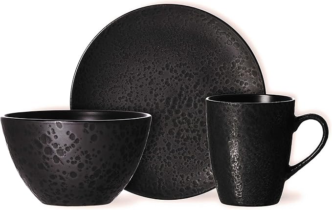 Ritzenhoff &amp Breker Kitwe Breakfast Set 12 Pieces Black