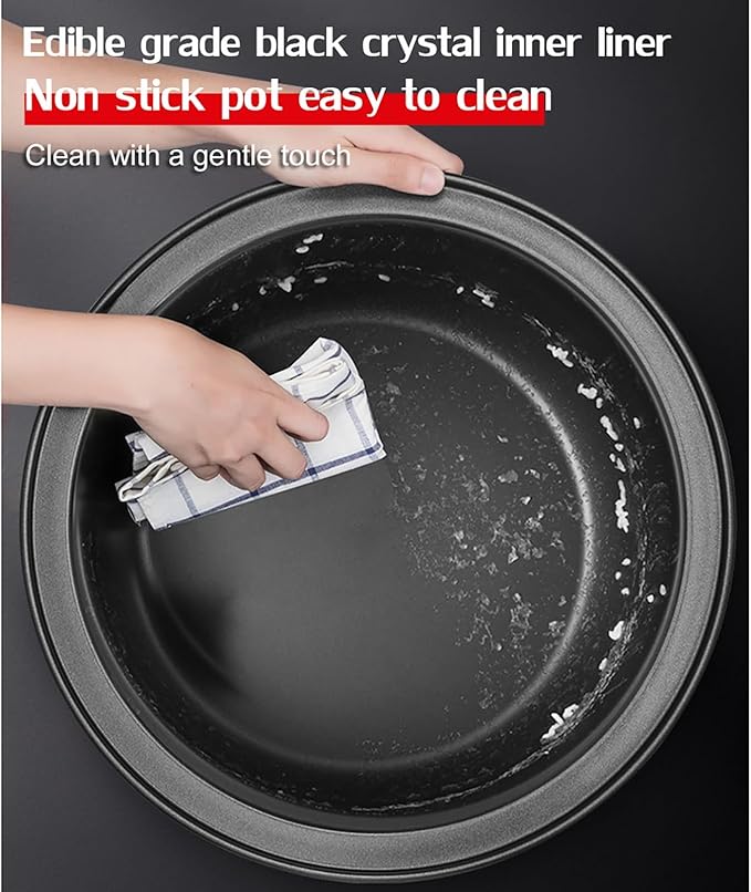 Large Capacity Commercial Rice Cooker &amp Warmer with Nonstick Inner Pot/Stainless Steel Exterior/One-Touch Operation/Auto Keep Warm Rice Cooker10L-1600W10L-1600W