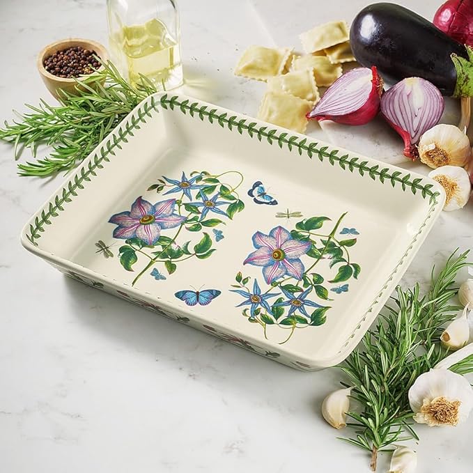 Portmeirion Botanic Garden Square 12-Piece Starter Set Service for 4