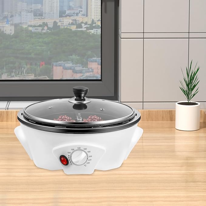 Home Coffee Roaster Machine - 500g (18oz) Capacity Digital Temperature Control (240°C) - Smart Roaster for Coffee Beans Peanuts Nuts Seeds &amp Popcorn - Easy to Use &amp Clean