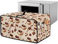 Convection Toaster Oven Cover with Storage Pockets Fits Machines Up to 18.5x14.5x9 Convection Toaster Oven Covers for Family Kitchen Essential Coffee Bean