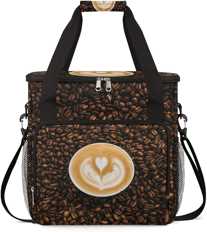 cfpolar Coffee Maker Carrying Case Travel Storage Tote Bag Compatible with K-Mini or K-Mini Plus Portable Single Serve Coffee Brewer Case with Pockets for K-Cup Pods