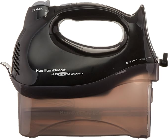 Hamilton Beach 2 Slice Extra Wide Slot Toaster with Bagel &amp Defrost Settings Shade Selector Toast Boost Auto Shutoff Black &amp Stainless Steel (22633) and Hamilton Beach 6-Speed Electric Han