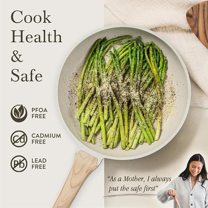 14 Pcs Pots and Pans Set Nonstick Cookware Set Kitchen Cooking Set with Utensil and Pan Protectors14 PcOne