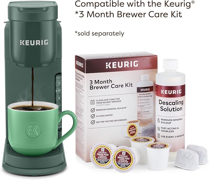 Keurig K-Express Single Serve K-Cup Pod Coffee Maker 3 Brew Sizes Strong Button Feature 42oz Removable Reservoir Evergreen
