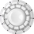 12 Piece Roman Clock Pattern Porcelain Dinnerware Set Luxury Dishes Set for 6 Dishwasher Safe Great for Party Wedding Housewarming and Hotel