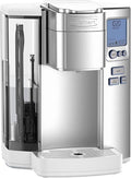 Cuisinart Coffee Maker Single Serve 72-Ounce Reservoir Coffee Machine Programmable Brewing &amp Hot Water Dispenser Stainless Steel White
