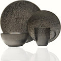Red Vanilla HN140-016 Matrix Black Dinner Set - 16 Piece