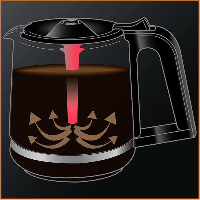 KRUPS Thermobrew EC324050 Savoy Programmable Coffee Maker 14 Cup 9.6 X 8.3 X 14.2 In Black &amp Silver