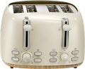 Oster 4-Slice Toaster with Extra Wide Slots Bagel Toaster Oat Milk