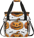 Magical Pumpkin Coffee Maker Carrying Bag Abstract Pumpkin Travel Storage Bag Compatible with K-Mini or K-Mini Plus Single Serve Coffee Brewer Carrying Case with Multiple Pockets &amp Shoulder Stra
