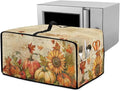 Doojoayie Pumpkin Sunflower Toaster Cover 4 Slice Toaster Oven Cover Dust Resistant Appliance Covers for Kitchen Counter Thanksgiving Home Kitchen Decoration