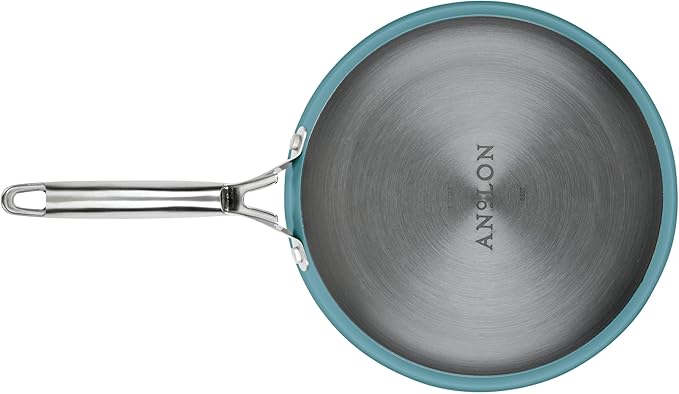 Anolon Achieve Hard Anodized Nonstick Cookware Pots and Pans Set 9 Piece - Teal