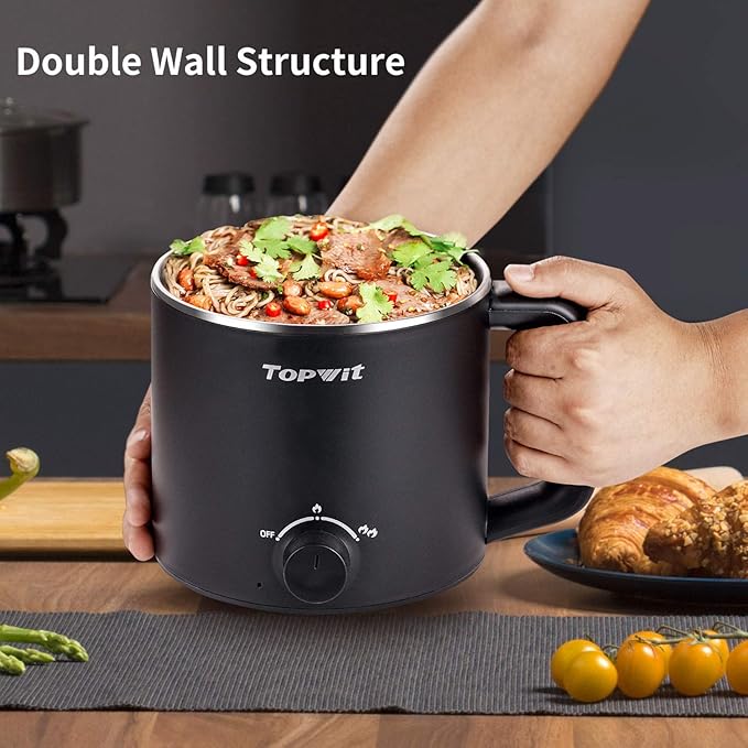 Topwit Hot Pot Electric &amp 1.2L Small Rice Cooker