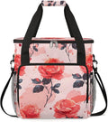 Flower Rose Coffee Maker Travel Bag for K-Mini or K-Mini Plus Single Serve Coffee Brewer Portable Storage Tote Case for Tarvel