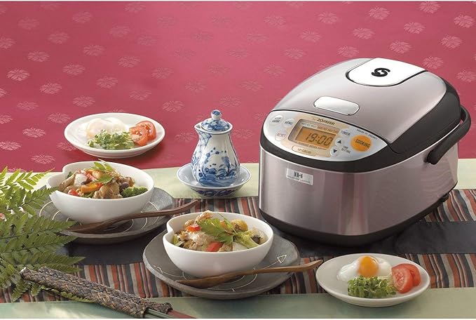 Zojirushi NP-GBC05XT Induction Heating System Rice Cooker and Warmer 0.54 L Stainless Dark Brown