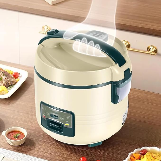 Rice Cooker (2-6L) Household Multifunctional Rice Cooker Non-stick Inner Pot for Make Rice &amp Steam Healthy Food &amp Vegetables for US/EU(3L)