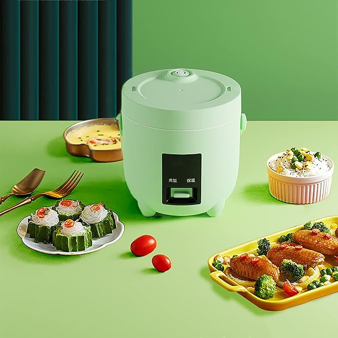 Rice Cooker Rice 1.2L Multi Cooker With Non-Stick Inner Pot With Simple One-Touch(Pink)