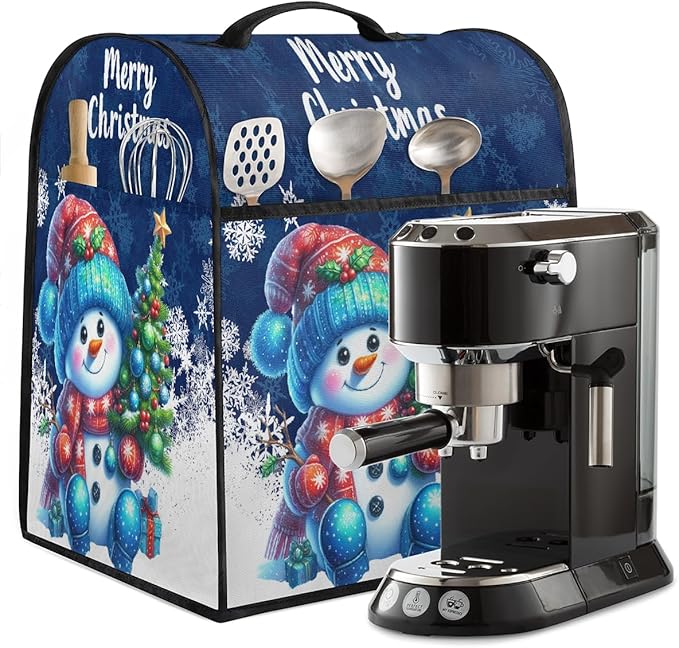 cfpolar Kitchen Aid Mixer Cover Compatible with 6-8 Quarts Christmas Tree Cute Snowman Stand Mixer Cover Kitchen Aid Mixers Accessories Appliance Organizer Bag Dust Covers with Zipper Pocket