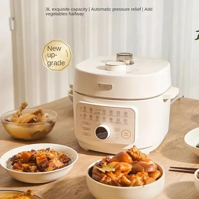 Rice Cookers Electric Pressure Cooker Household 3L Food Cooking Machine Automatic Exhaust Electric High Voltage Rice Cooker Multi Cooker Rice Maker