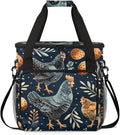 Chicken Leaf Egg Coffee Maker Travel Bag for Keurig K-Mini/K-Mini Plus Insulated Waterproof Tote with Pockets for K-Cup Portable Single-Serve Brewer Case