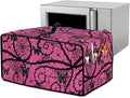 Gothic Butterfly Print Toaster Oven Cover Stain Resistant Dustproof Bread Maker Cover Compatible with Air Fryer Toaster Smart Oven 18.5 x 14.5 x 9 Pink