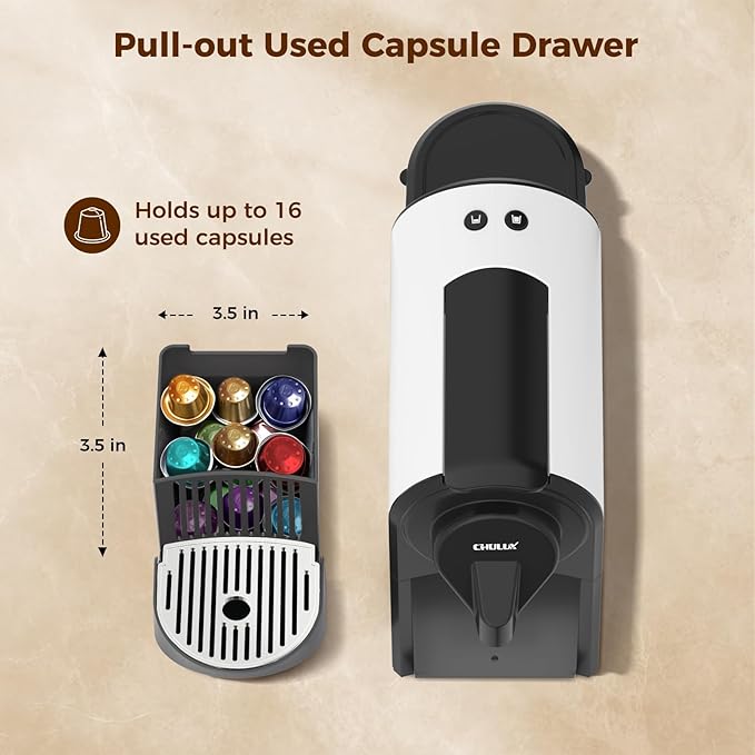 CHULUX Mini Espresso Pod Machine for NS Original Capsule 20 Bar Single Serve Espresso Coffee Maker 1400W