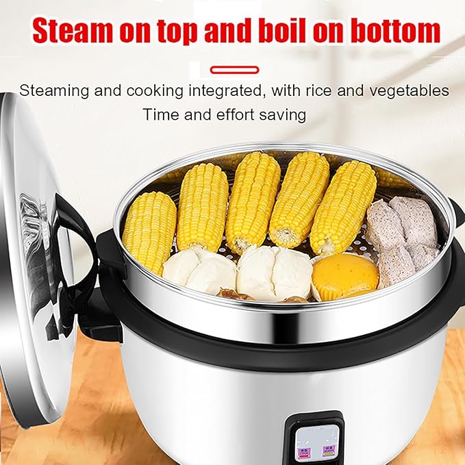 Commercial Large Rice Cooker &amp Food Warmer8-45L Large Rice Cooker with Nonstick Inner PotFast Cooking and 24-Hour Keep Warm Rice Cooker45L45L