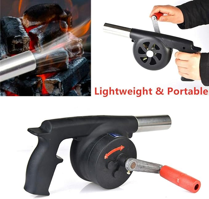 Household Barbecue Picnic Tool Manual Fan Air Blower Portable Lightweight Grill Campfire Durable Outdoor Cooking Camping BBQ Air Blower Cookware Set Cookware Picnic Boiler Cookware