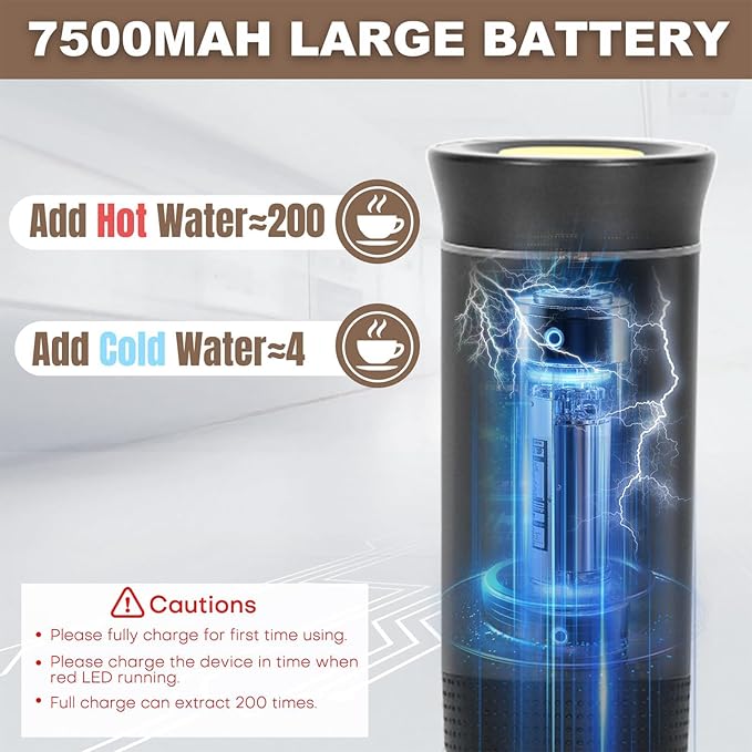 Travel Coffee MakerHand Coffee Maker | Extraction Tool Professional Rechargeable Brew Device for RV Hiking Home