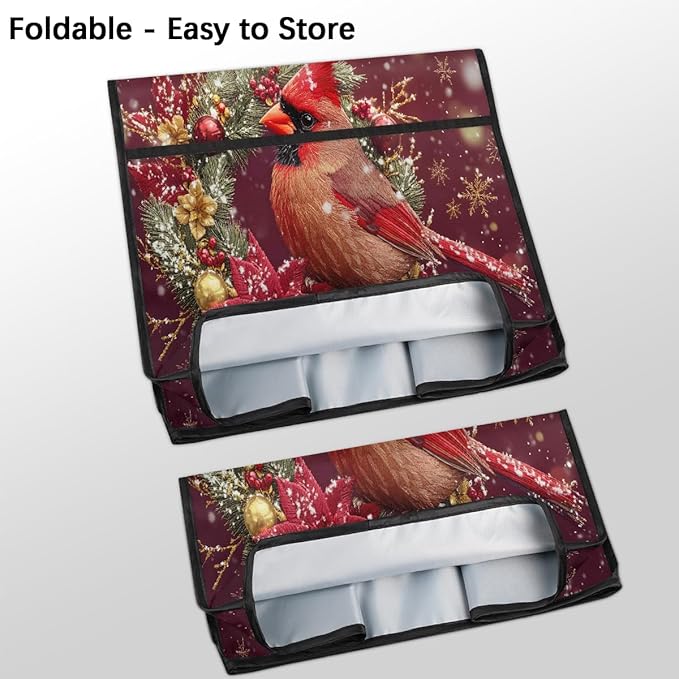 cfpolar Kitchen Aid Mixer Cover Compatible with 6-8 Quarts Christmas Bird Cardinal Stand Mixer Cover Kitchen Aid Mixers Accessories Appliance Organizer Bag Dust Covers with Zipper Pocket
