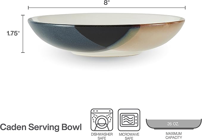 Mikasa Gourmet Basics by Mikasa Caden Set of 4 Pasta Bowls 8 Inch