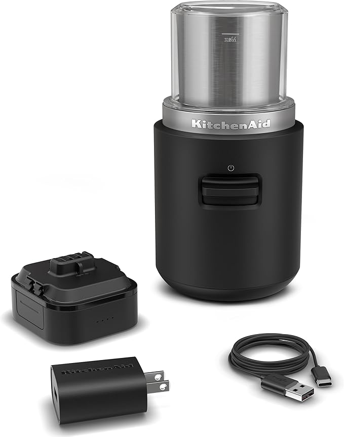KitchenAid Go™ Cordless Blade Grinder - battery included KBGR111 Black Matte