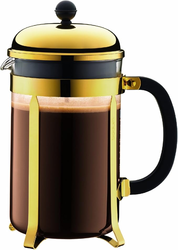 BODUM 1932-17 Chambord Coffee Maker 12 Cup 1.5 Litre Gold