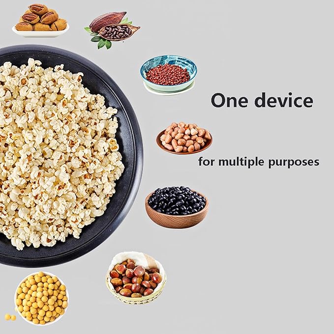 Electric Coffee Maker Coffee Bean Roaster 750 G Non-Stick Pan Temperature Control (0-240°C) Popcorn Maker Peanut Nut Maker Baking Quantity 300-350 G