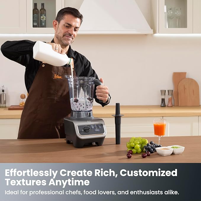 iCucina 1500w Blender for Kitchen with Pre-set Blending Programs 64oz Heavy Duty Professional-Grade Blenders for Smoothies Soups Dips Nut Butters BPA-Free Tritan Jar