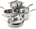 Tramontina Signature Tri-Ply Clad Stainless Steel 9-Piece Cookware Set with Lids Pots and Pans Kitchen Set Induction-Ready Dishwasher-Safe NSF-Certified