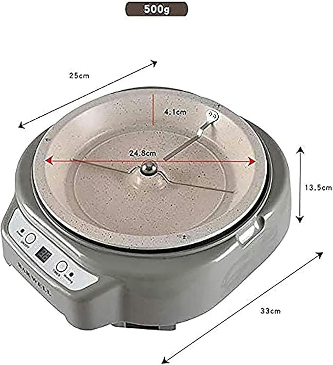 Home Coffee Torrant Machine Coffee Storyer Machine Coffee Domestic Stick with 500g Timing Function （Black）