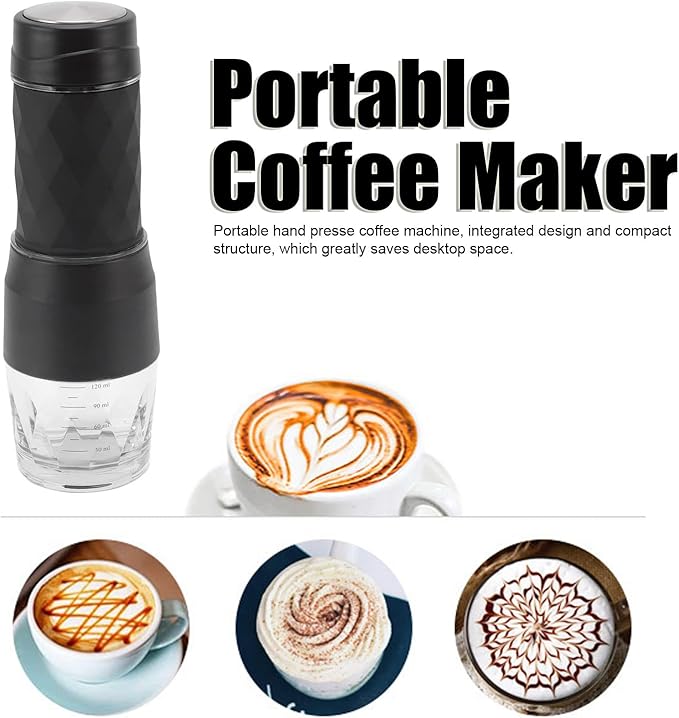 Coffee Machine Portable Hand Press Mini Coffee Maker Set Versatile Powder Capsule Portable Coffee Maker for Travel Camping Car
